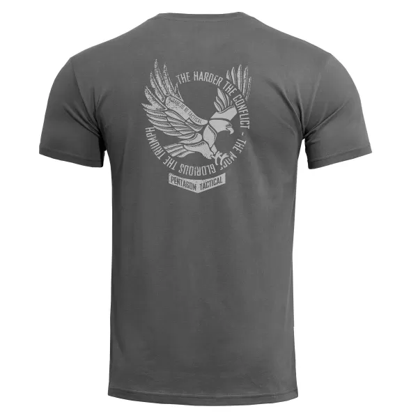  tričko PENTAGON AGERON EAGLE K09012 VLK/SIVÁ 