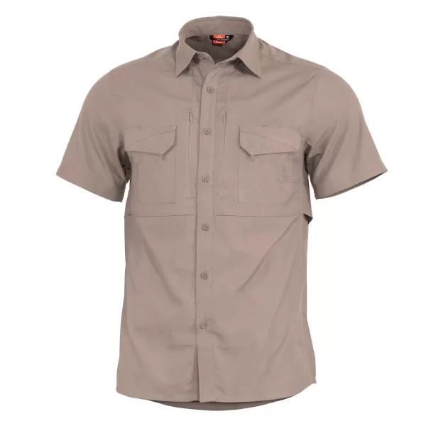 Pánska košeľa PENTAGON PLATO SHIRT SHORT K02019 KAKI 