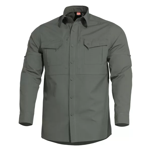  Pánska košeľa PENTAGON PLATO SHIRT K02019 CAMO ZELENÁ 