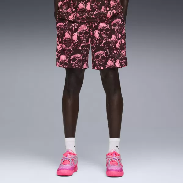 Kraťasy PUMA MELO WORLD TOUR AOP 7" SHORT 63242901 SLNKO/AOP 