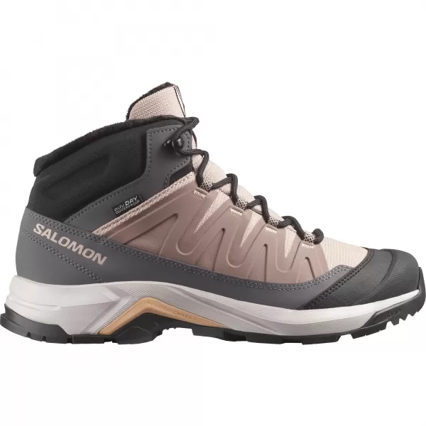  Dámske topánky SALOMON X-ADVENTURE COLDRUSH WATERPROOF W ETHEREA/ŽELEZNÁ/MAHAGÓNOVÁ RUŽA 