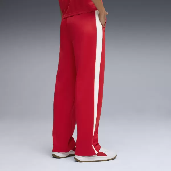  Dámske tepláky PUMA T7 ALWAYS ON STRAIGHT TRACK PANTS OP 62979711 NAVŽDY ČERVENÁ 