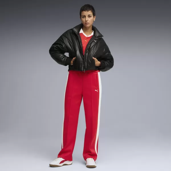  Dámske tepláky PUMA T7 ALWAYS ON STRAIGHT TRACK PANTS OP 62979711 NAVŽDY ČERVENÁ 