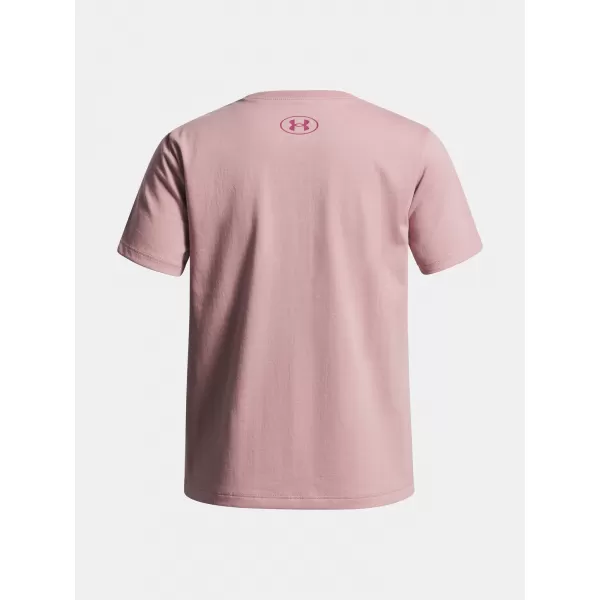  Dievčenské tričko UNDER ARMOUR UA BIG LOGO SS RUŽOVÁ 