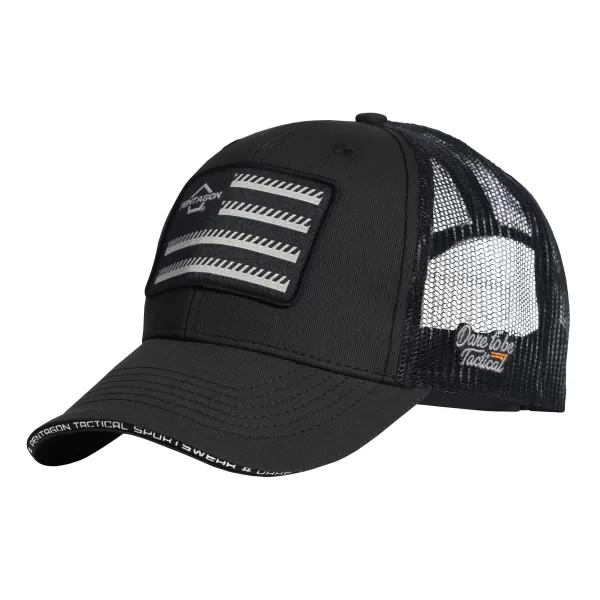  Čiapka PENTAGON WILLS TRUCKERS TWILL CAP K13055 ČIERNA 