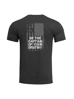 tričko PENTAGON AGERON AMERICAN FLAG K09012 ČIERNA