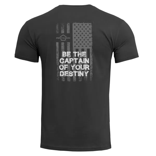  tričko PENTAGON AGERON AMERICAN FLAG K09012 ČIERNA 