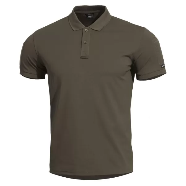  Pánske tričko s golierom PENTAGON PATROL POLO SHIRT D09101 06E D09101 HNEDÁ ŠEDÁ 