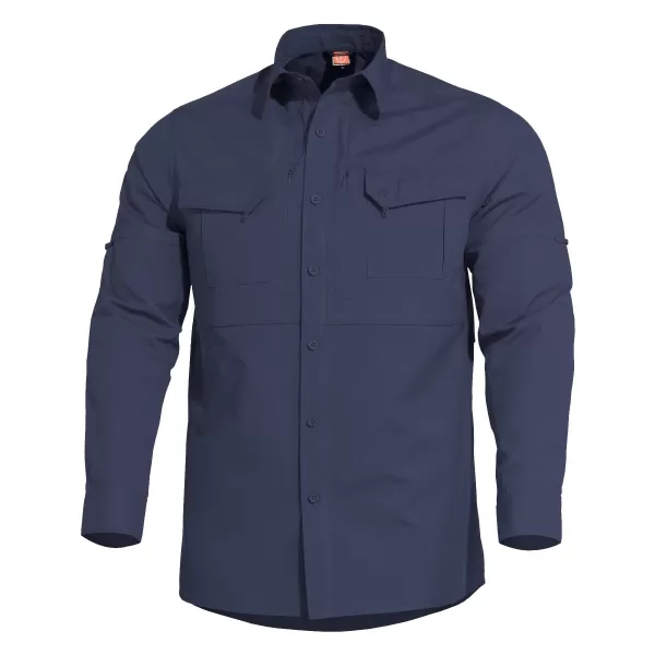  Pánska košeľa PENTAGON PLATO SHIRT K02019 POLNOČNÁ MODRÁ 