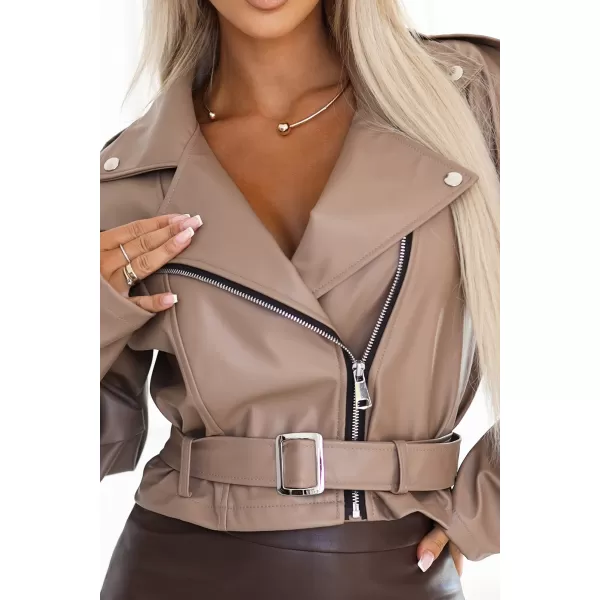  Dámska bunda NUMOCO 626-1 MOKA PENA 