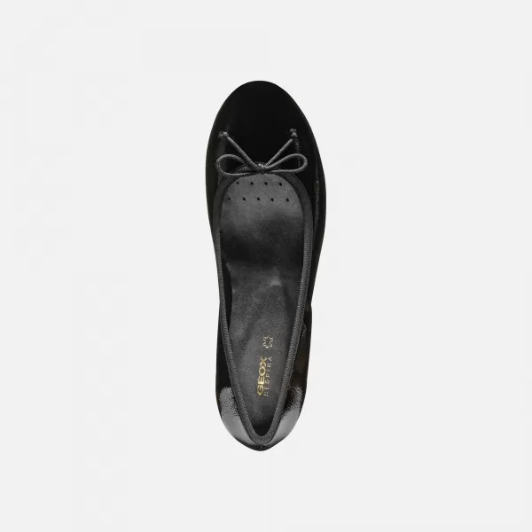  Dámske topánky na podpätku GEOX FLORETIA ČIERNA 