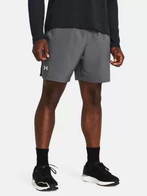 Pánske šortky UNDER ARMOUR UA LAUNCH 7'' SHORTS 1382620-025 SIVÁ