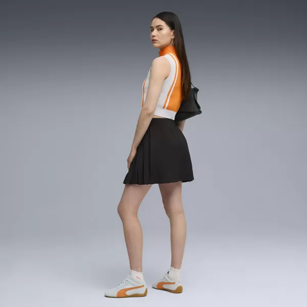  Dámska sukňa PUMA WARDROBE ESS PLEATED SKIRT 63204601 PUMA ČIERNA 