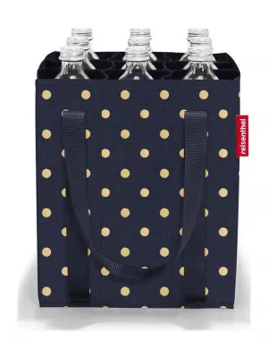Taška REISENTHEL BOTTLEBAG METALICKÉ BODKY MODRÉ
