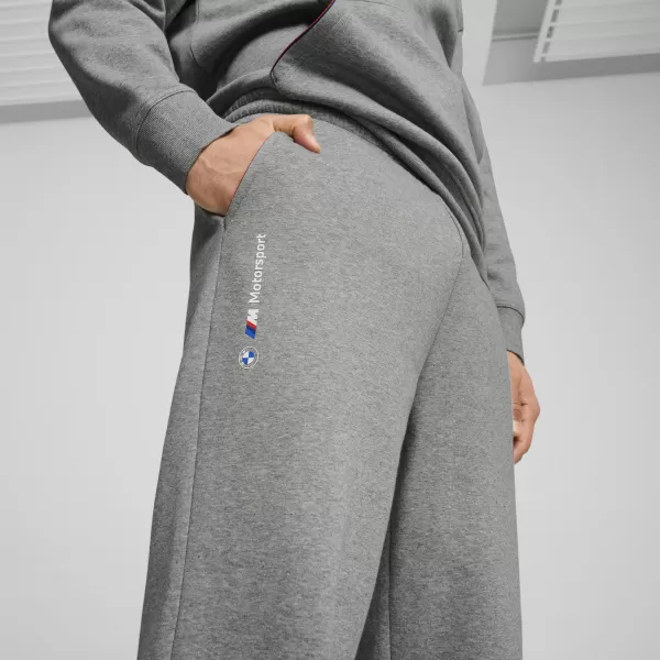  Pánske sledovacie súpravy PUMA BMW MMS ESS+ PANTS FLEECE 62749903 STREDNE SIVÝ VRES 