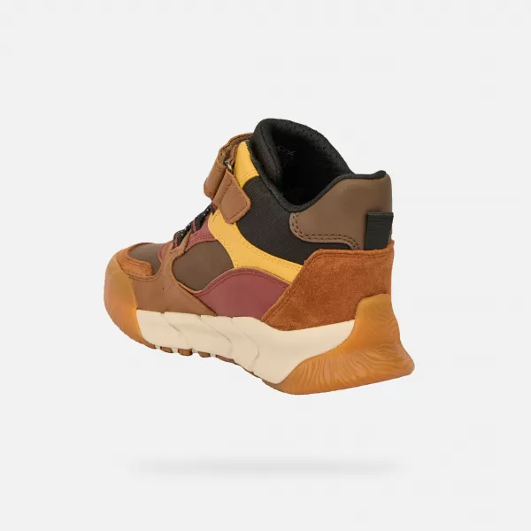 Chlapčenské členkové čižmy GEOX FLEXYPER PRO BOY B J56NBA0ME22C6FN6 HNEDÁ 