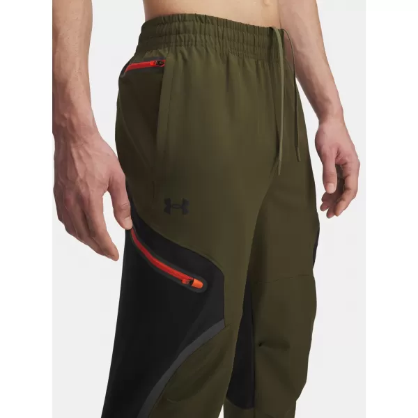  Pánske športové nohavice UNDER ARMOUR UA UNSTOPPABLE CARGO PANT 1390256-308 ZELENÁ 
