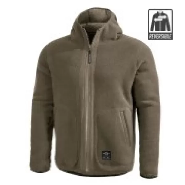  Fleecová mikina PENTAGON IANOS SHERPA 2 K09057 KHAKI/RAL7013 