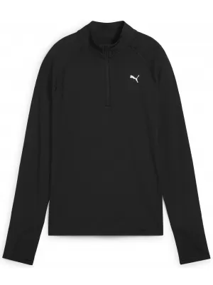 Tričko PUMA W RUN VELOCITY CLOUDSPUN 1/4 ZIP 52665001 PUMA BLACK