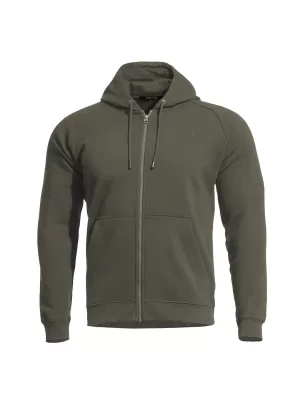 Mikina PENTAGON GRIFFIN HOOD SWEATER K09039 HNEDÁ ŠEDÁ