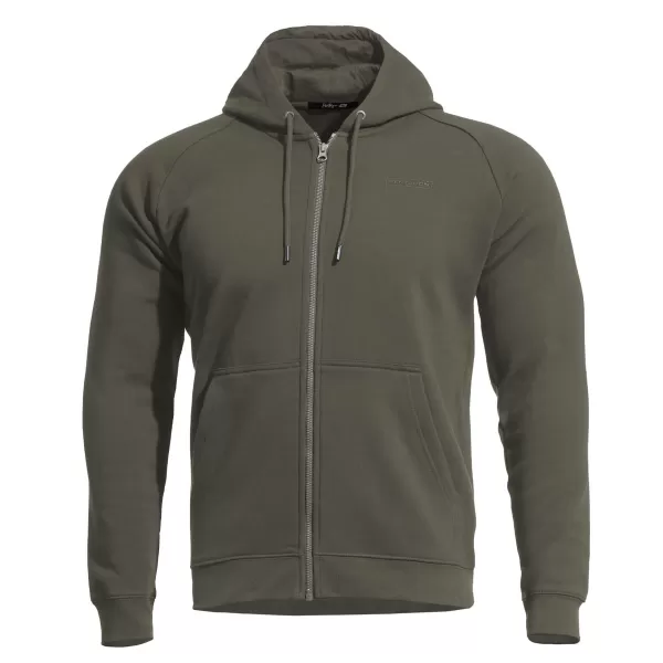  Mikina PENTAGON GRIFFIN HOOD SWEATER K09039 HNEDÁ ŠEDÁ 