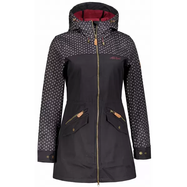  Dámska bunda softshell ALTISPORT GEMEE ČIERNY 