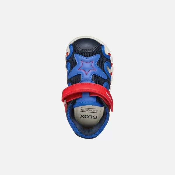  Topánky na prvé kroky chlapca GEOX IUPIDOO B555PC0BC14C4226 TMAVO MODRÁ 