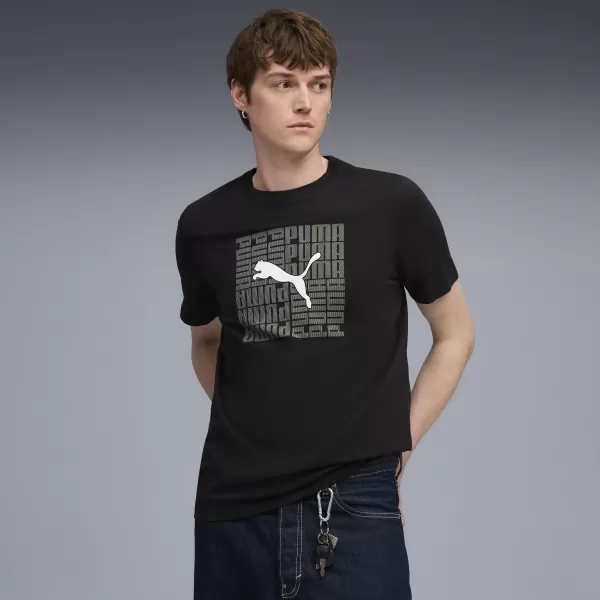  Tričko PUMA GRAPHIC BOX TEE 68803101 PUMA BLACK 