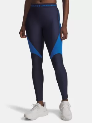 Dámske legíny UNDER ARMOUR UA HG RIB LEGGING 6003983-403 MODRÁ