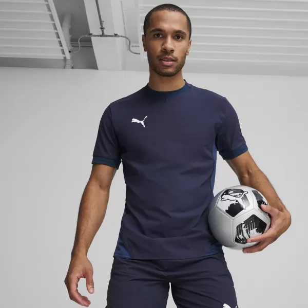  Mužský dres PUMA TEAMFINAL JERSEY 70573706 PUMA NAVY/BIELA/PERZSKÁ MODRÁ 