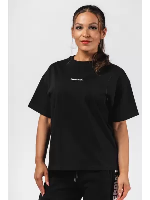 Nadrozmerné tričko RESET 491 BLACK Nebbia