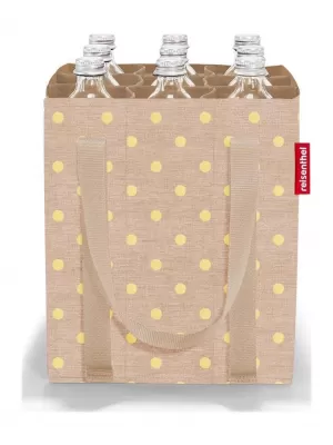 Taška REISENTHEL BOTTLEBAG KÁVA S KOVOVÝMI BODKAMI
