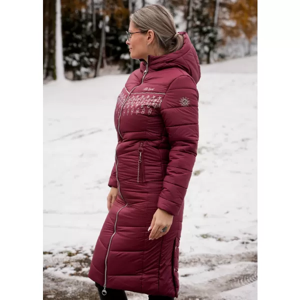  Dámsky kabát ALTISPORT GIULIA BORDOVÁ 