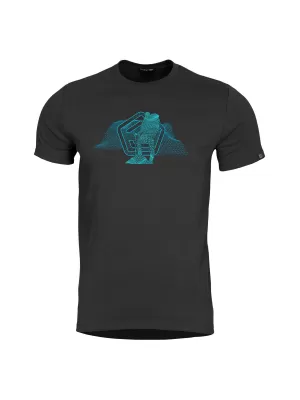 tričko PENTAGON WIREFRAME T-SHIRT K09056 ČIERNA