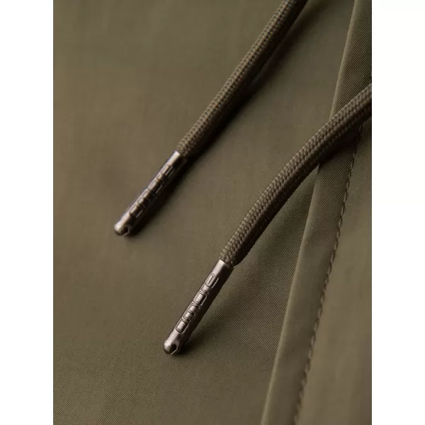  Pánský kabát OMBRE OM-JAFL-0109 OLIVOVÝ 