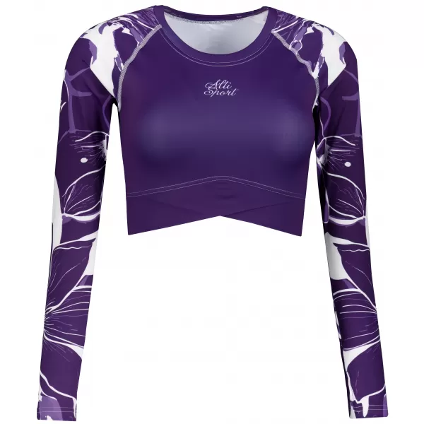 Dámsky funkčný prémiový crop top ALTISPORT VOJ/ALW114TR04 FIALOVÁ 