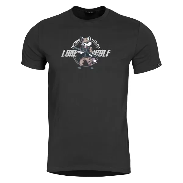  tričko PENTAGON AGERON LONE WOLF K09012 ČIERNA 