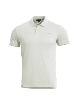 Pánske tričko s golierom PENTAGON MOTH PIQUET POLO SHIRT K09047 BIELA