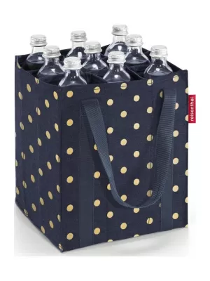 Taška REISENTHEL BOTTLEBAG METALICKÉ BODKY MODRÉ