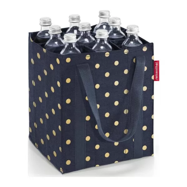  Taška REISENTHEL BOTTLEBAG METALICKÉ BODKY MODRÉ 