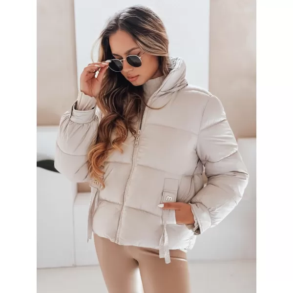  Dámska bunda DSTREET TY5066 BÉŽOVÁ 