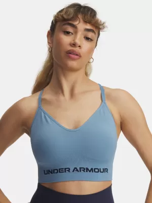 Dámska podprsenka UNDER ARMOUR VANISH SEAMLESS LOW BRA 1384417-418 MODRÁ