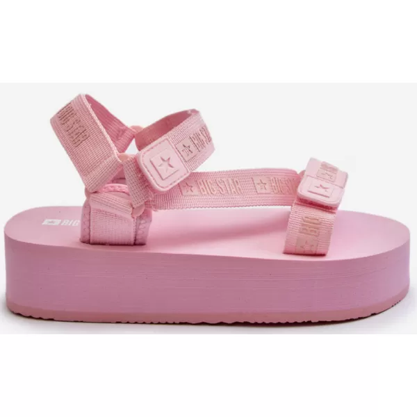  Dámske sandále na platforme BIG STAR NN274A041 RUŽOVÁ Big Star Shoes 