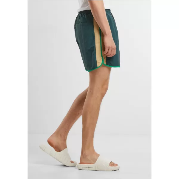  Pánske plavecké šortky URBAN CLASSICS TB7348 FĽAŠKOVO ZELENÉ 