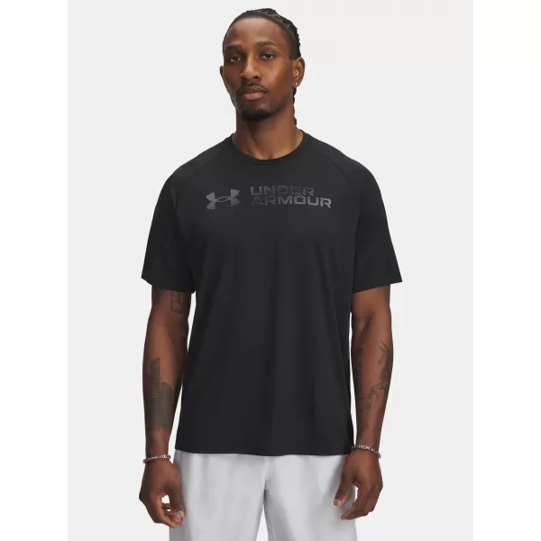  Pánske tričko UNDER ARMOUR UA TECH REFLECTIVE SS 6005116-001 ČIERNA 
