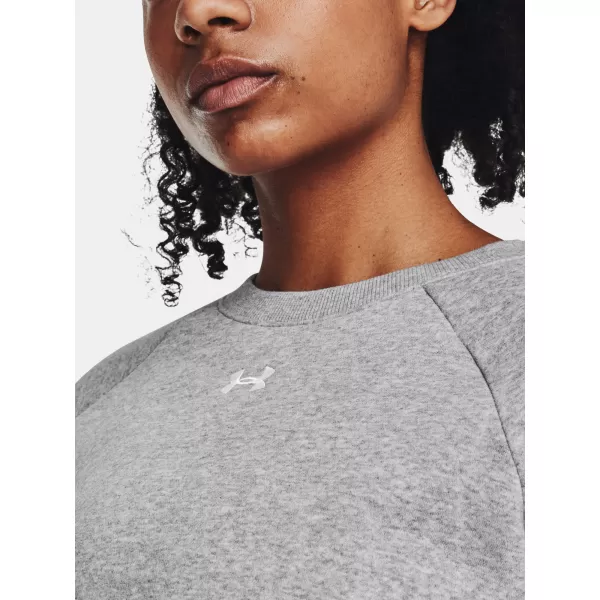  Dámska mikina UNDER ARMOUR UA RIVAL FLEECE CREW 1379508-012 SIVÁ 