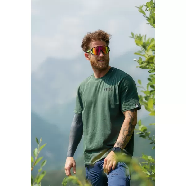  Tričko NORDBLANC RUMBLE NBSMT8160 TMAVO ZELENÝ 