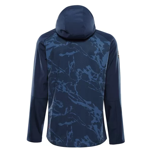  Pánska bunda so softshell ALPINE PRO HOOR MODRÝ 