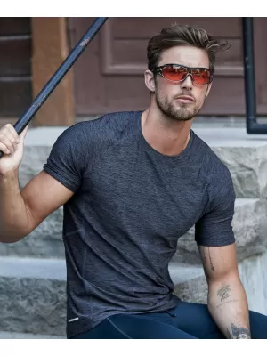 Pánske tričko TEE JAYS | TJ 7020 NAVY MELANGE