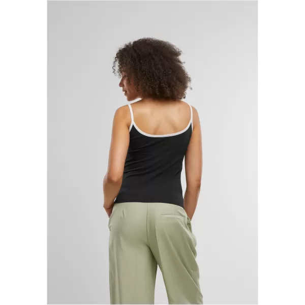  Dámske tielko URBAN CLASSICS TB7485A ČIERNA/BIELA/BIELA/ČIERNA 